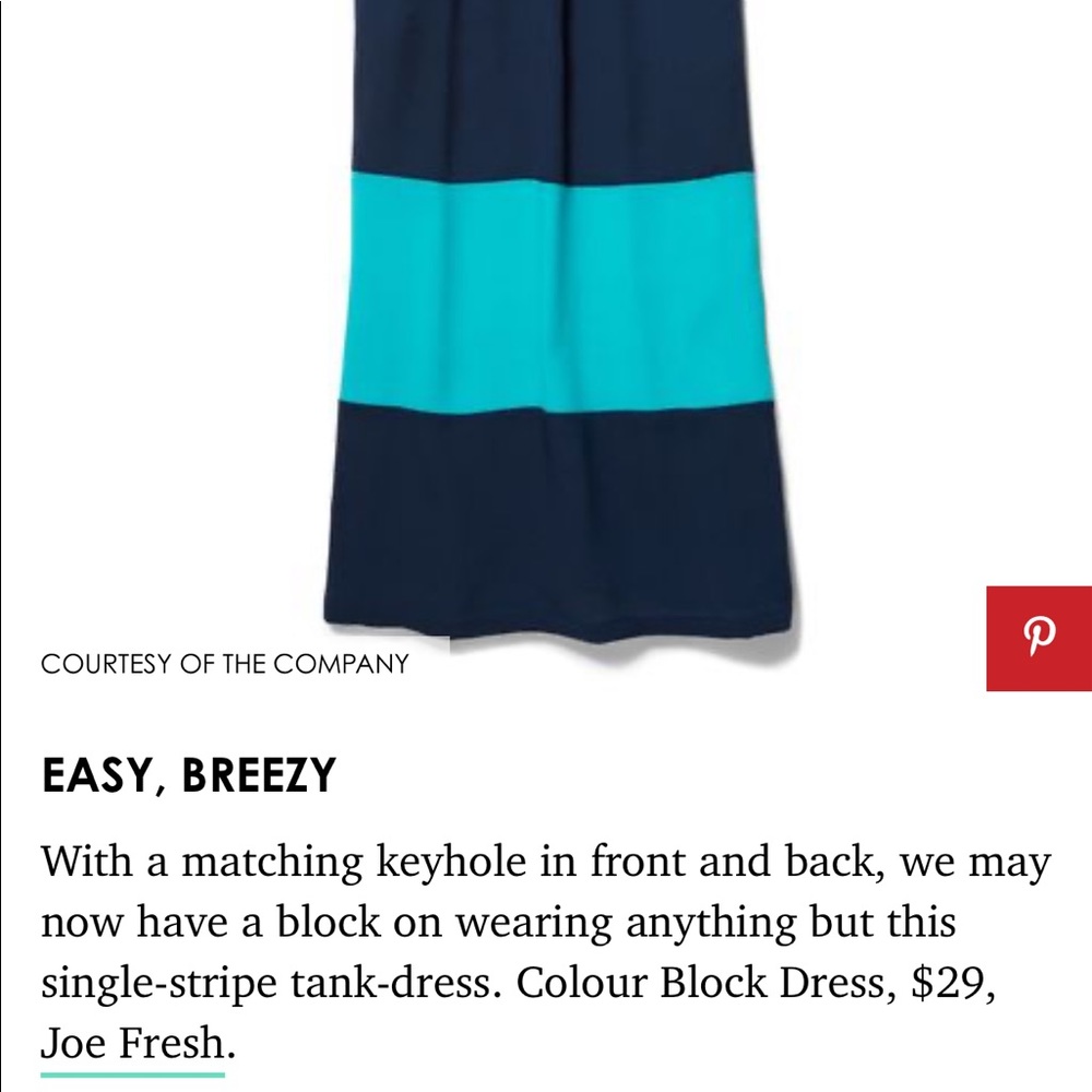 Colour Block Dress with Keyhole Neck - Picture 2 of 11